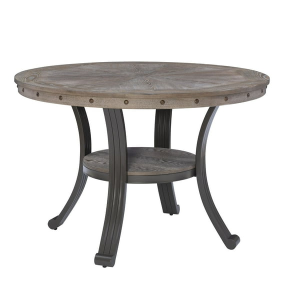 Trager Dining Table, Pewter