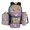Hippie Hummingbird Daisy Flower, variant on ZUXONGSY Camo Elk American Flag Print School Backpack Set for Boys Girls 4 Pack Lightweight Bookbag Travel Daypack with Lunch Bag Pencil Case and Water Bottle Holder for Kids Teens