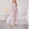 thumbnail image 3 of Balery Tropical Corals Seahorse Conjunto de Pijama con Estampado para Mujer, Conjunto de Dos Piezas con Manga Larga, Ropa de Dormir Suave con Bolsillos, Pijamas Cómodos-Small, 3 of 7
