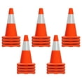thumbnail image 6 of Driveway Cone, Bulk 20 Pack, Sturdy PVC Build, Traffic Cone with Reflective Tape, Orange Warning Marker, Residential Parking, Sports Court, Training Session, 6 of 9