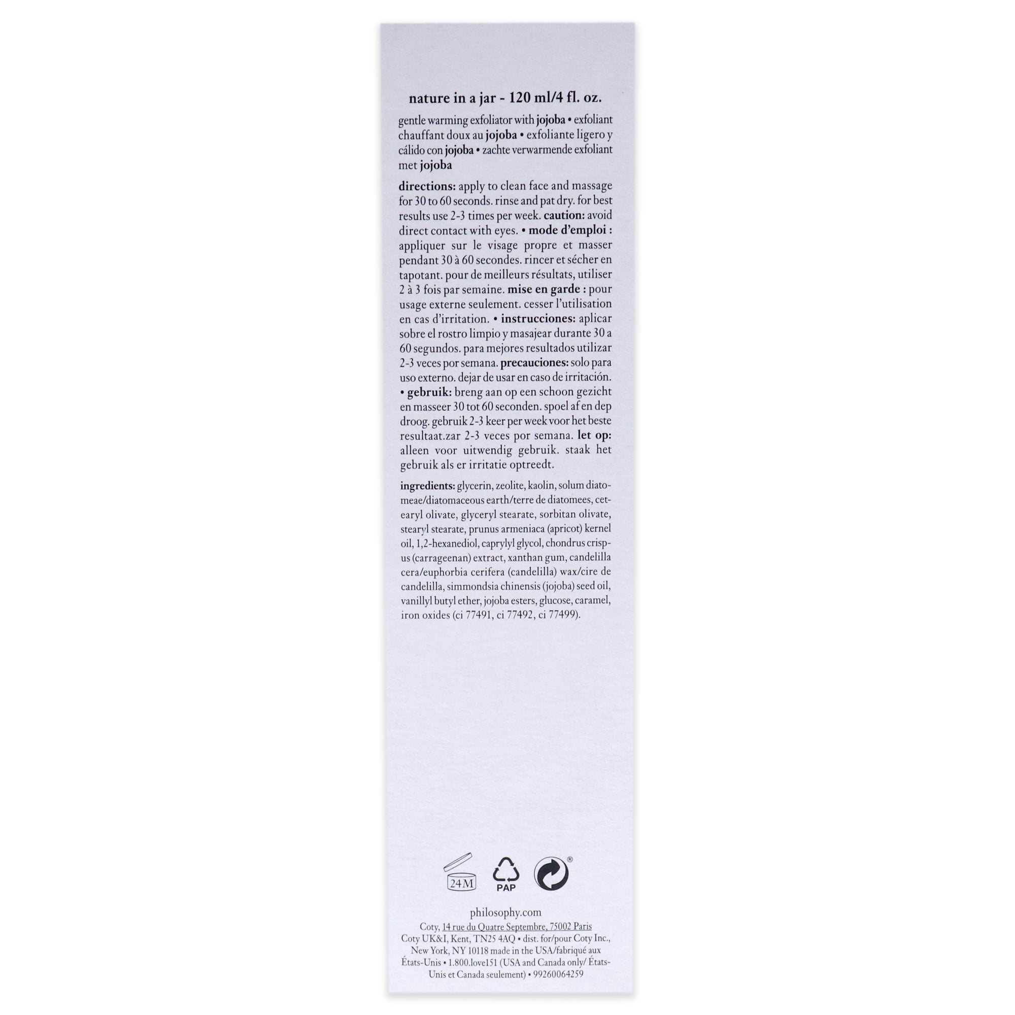 Gentle Warming Exfoliator With Jojoba by Philosophy for Unisex - 4 oz Exfoliator