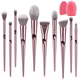 thumbnail image 1 of Conjunto de Brochas Maquillaje Malubero 10 Piezas Color Rosa, 1 of 3