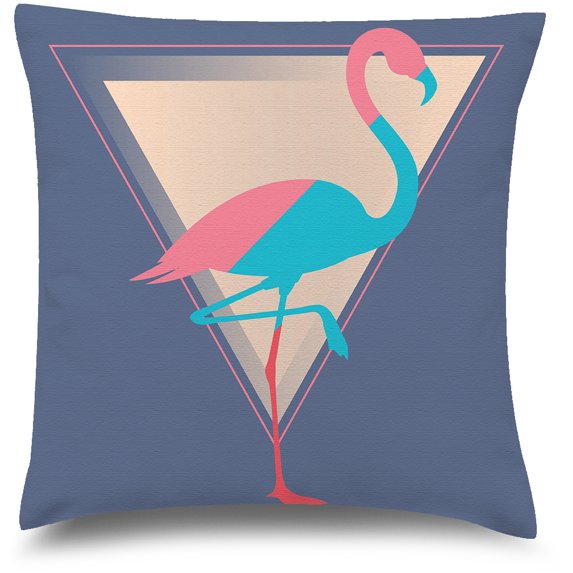 Awkward Styles Flamingo Decorative Pillow Covers Pyramid Throw Cushion Case