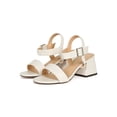 thumbnail image 5 of Women Open Toe Double Strap Slingback Low Chunky Heel Sandal 19233, 5 of 6