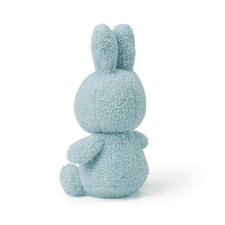 Miffy Corduroy Bunny Plush Toy, Light Blue Terry, 9 inches
