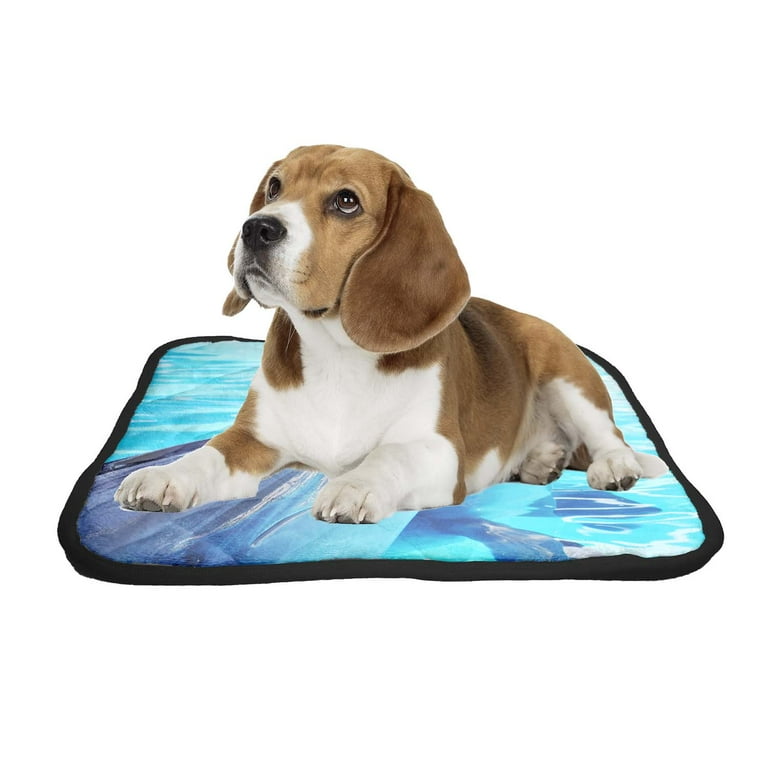 PKQWTM Dolphin Swimming Pet Dog Cat Bed Pee Pads Mat Cushion Potty - Main Image