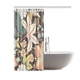 thumbnail image 2 of WOPOP Vintage Flower Pattern Bathroom Waterproof Fabric Shower Curtain 66x72 inches, 2 of 2