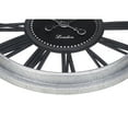thumbnail image 3 of Monarch Specialties I 9056 - Clocks, 20" Round, Wall Clock, Black, Silver, Transitional, 3 of 4