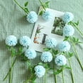 thumbnail image 3 of MAMOWEAR 10PCS Artificial Hydrangea Flowers, Fake Silk Chrysanthemum Ball Flower for Wedding Bouquet Home Garden Party Wedding Decoration(Blue), 3 of 8