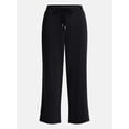 thumbnail image 5 of Joyspun Women's French Terry Knit Sleep Capri Pants, 25” Inseam, Sizes XS-3X, 5 of 5