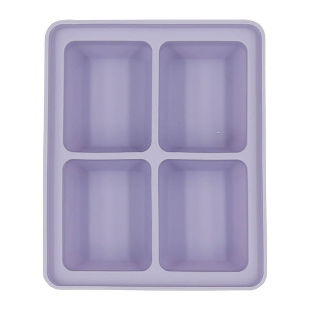 Dvkptbk Ice Cube Mold Ice Cubes Cubes Trays Large Size Ice Cubes Molds with Removable Lids Reusable and Bpa for Whiskey, Cocktail, Stackable Flexible Safe Ice Cubes Kitchen Gadgets