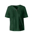 thumbnail image 4 of Ediodpoh Womens Cardigan Solid Casual Mid Sleeve Hollowed Out Knitted Cardigan Pure Color Top Green XL, 4 of 5