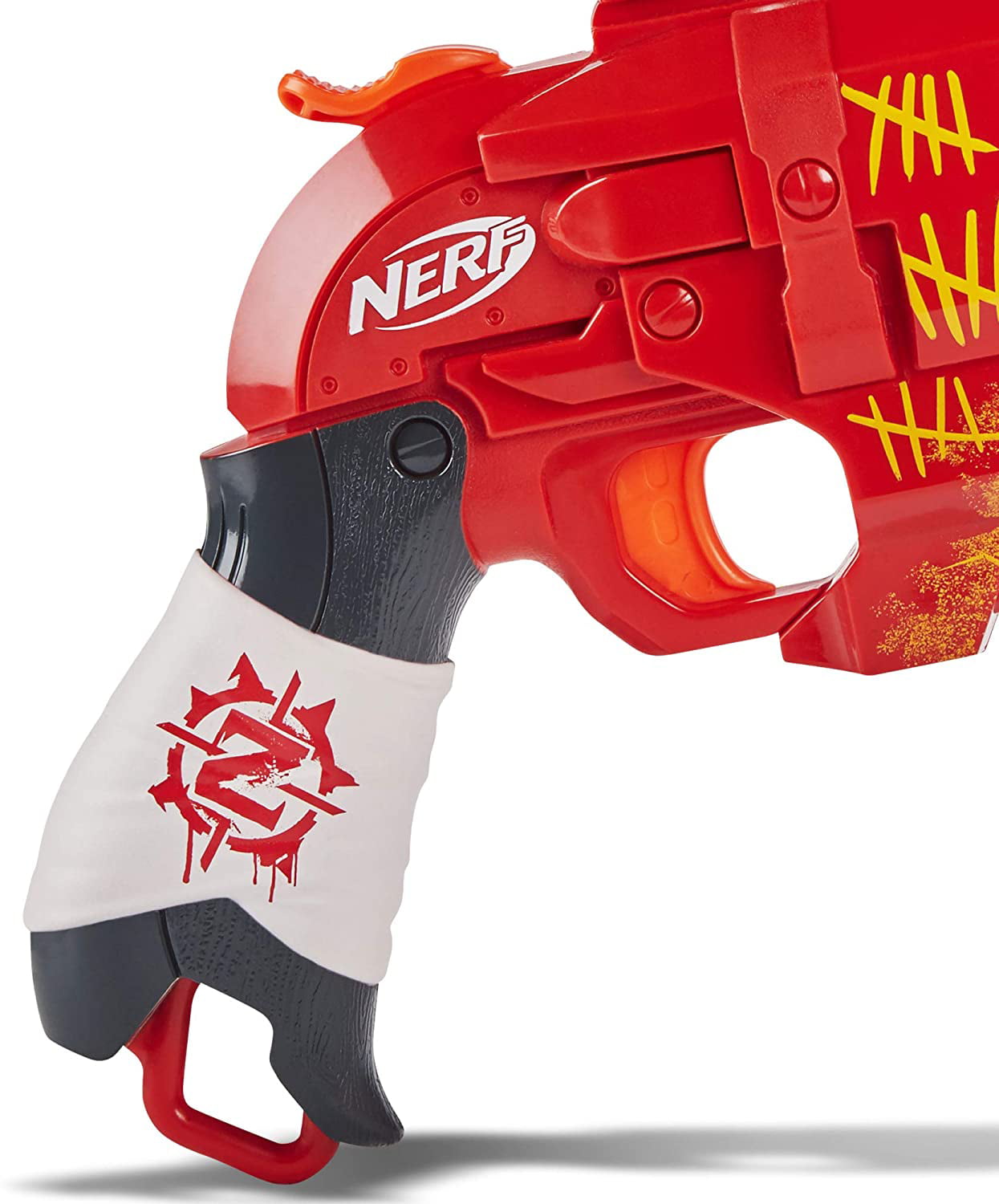 NERF Zombie Strike Hammershot Pull Hammer Blasting Action Red Color Scheme - Walmart.com