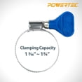 thumbnail image 2 of Abrazaderas de manguera POWERTEC 70247-P2, 3,8 cm, acero inoxidable, paquete de 10, 2 of 7