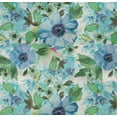 thumbnail image 4 of oneOone Organic Cotton Poplin Twill Fabric Watercolor Leaves & Flower Floral Print Fabric By Yard 42 Inch Wide, 4 of 4