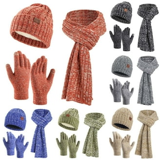 Winter 1-3 STKS Beanie Hoed Handschoenen Sjaal voor Mannen en Vrouwen