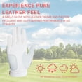 thumbnail image 3 of Golf Gloves Women Right Handed Golfer Left Hand Fingerless with Ball Marker Value 2 Pack, Premium Stylish Glove for Ladies Enhance Your Swing with Comfort and Style, 3 of 7