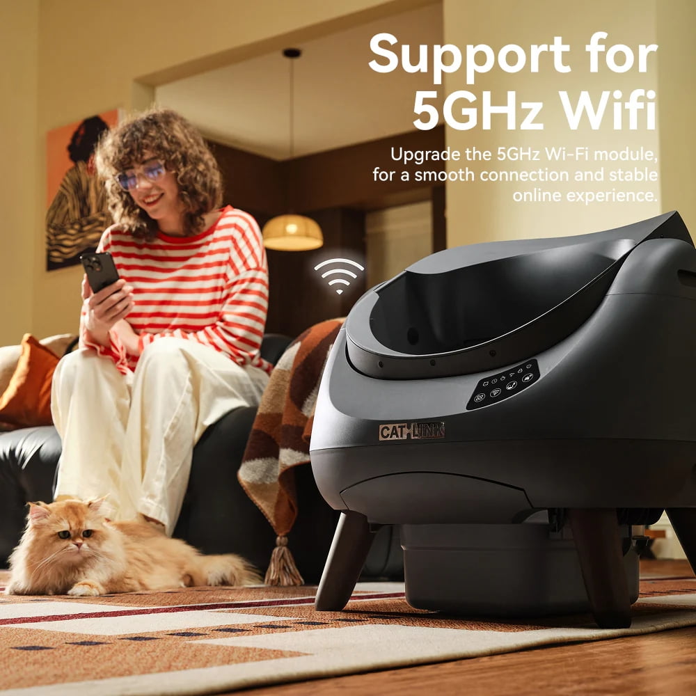 CATLINK 70L Open Self Cleaning Litter Box for Multiple Cats, Odor Control, Extra Large Cats Litter Box(Multiple Cats Choice)