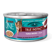 Angle View: Purina ONE True Instinct Turkey Recipe in Gravy Wet Cat Food, 3 oz