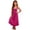 Hot Pink., variant on HBGVBA Girl's Summer Casual Dresses,Sleeveless Solid Color Midi Sundress,5-14 Years Fashion Solid Color Loose Overall Style Maxi Dress with Pockets Cute Kids Dress