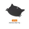 thumbnail image 3 of Uxcell Metal Cat's Head Tags Stamping, 1.34"x0.98" Black Blank Dog Tags DIY Engraving Blank Tags for Pet ID Tags 10pcs, 3 of 6