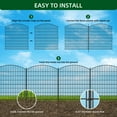 thumbnail image 5 of 10 Panels Garden Fence,No Dig Decorative Outdoor Garden Fence for Yard,Animal Barriers Fencing Rustproof Metal Panel Border for Dog, Rabbits Patio Camping Temporary Ground Stakes, 5 of 7