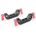 thumbnail image 1 of CAMVATE 15mm Tige de Serrage avec 1/4"-20 Filetage pour DLSR Caméra Rig Cage Plaque de Base (Rouge)-2PCS, 1 of 5