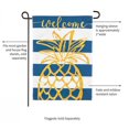 thumbnail image 3 of Evergreen Linen Garden Flag - Pineapple Stripe, 3 of 6