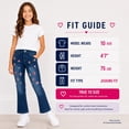 thumbnail image 7 of Real Love Girls’ Jeans – 2 Pack Stretch Denim Pull-On Skinny Fit Jeggings (7-16), size 12, Medium Flowers/Dark, 7 of 7