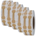 thumbnail image 1 of Etiquetas Adheribles para Joyeria GlamTagBrown 5 Rollos con 2500 Etiquetas 4.2x1.1cm Marrón., 1 of 1