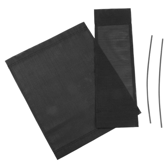 LOLIPPYY 1Set Folding Lawn Chair Replacement Fabric Black Easy Install Breathable Canvas