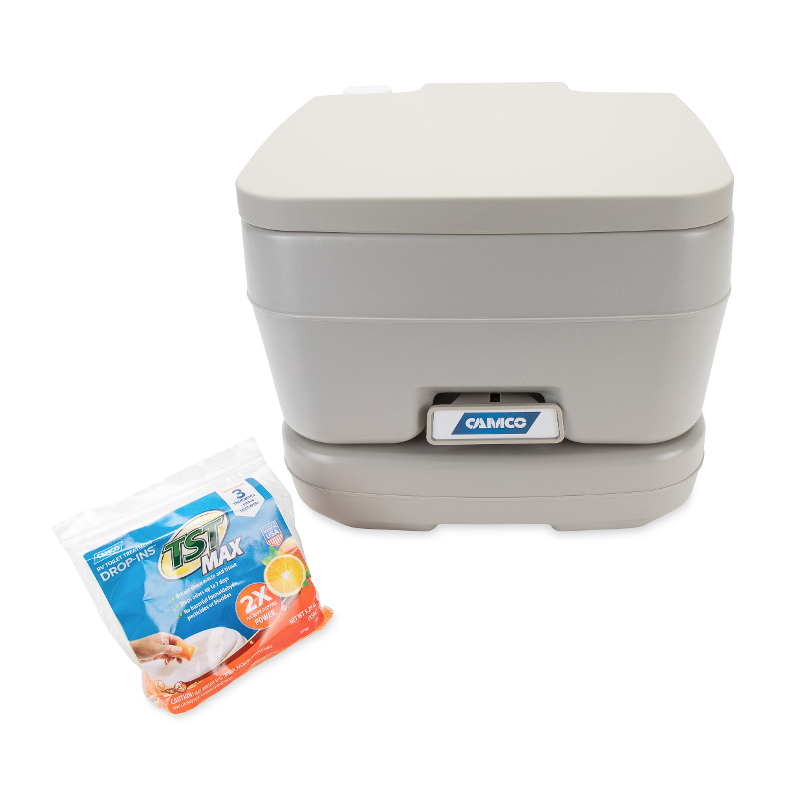 Camco 2.6-Gallon Portable Travel Toilet – Polymer (41531)