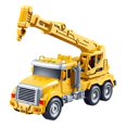 thumbnail image 4 of HILABEE Engineering Trucks Toy Simulation Engineering Playset with Lights and Sound Push Crane, 4 of 9