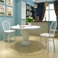 thumbnail image 2 of Sillas de comedor VidaXL de madera maciza de caucho blanco (2 unidades), 2 of 8