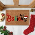 thumbnail image 2 of TIELUTT Christmas Letter and Hat Printing Mat Merry Christmas Doormat Room Door Mat Welcome Home Welcome Room Rug Cute Rugs for Living Room Big Throw Blankets Mens Throw Light Throw Blanket for Summe, 2 of 6