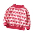 thumbnail image 2 of Blczomt Fleece T-Shirts for Girls Long Sleeve Knitting Cotton Sweaters Warm Graphic Cute Winter Little Girl Clothes, 2 of 4