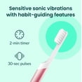 thumbnail image 2 of Cepillo de dientes eléctrico Quip Sonic para adultos con funda - Rosa, 2 of 7
