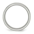 thumbnail image 6 of Auriga Fine Jewelry Stainless Steel Polished with Grain Finish Center 8 mm Ridged Edge Band for Women Size 11.5, 6 of 7
