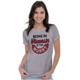 thumbnail image 4 of Wisconsin Wurst Meat Lovers Pun Funny Womens Fitted Plus Size Graphic Tee Brisco Brands 2X, 4 of 5