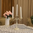 thumbnail image 4 of Candelabro Portavelas Antiguo Vintage Mesa De Comedor Metal seitruly HA024721-02, 4 of 5