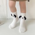 thumbnail image 7 of Toddler Girl Socks with Dog Ears Cute Puppy Ribbed Crew Sock Soft Cotton Breathable Cartoon Animal Socks*1pc, 7 of 7