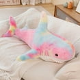 thumbnail image 4 of KAKOWELY Tiburón de peluche, animal de peluche, almohada de tiburón, juguete de tiburón de peluche, animal de peluche del océano, juguete de peluche, 4 of 5