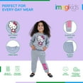 thumbnail image 2 of Hello Kitty Fleece Drop Shoulder Sweatshirt and Jogger Pants Outfit Set Toddler to Big Kid, 2 of 5