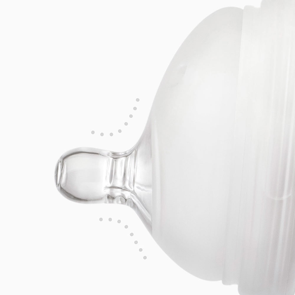 Olababy GentleBottle, Silicone Baby Bottle - 8oz, Coral 2-Pack
