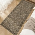 thumbnail image 4 of BERTHMEER 3'x7' Runner Rugs for Hallway Kitchen Entryway Entrance Dorm Laundry Bedroom Living Room Washable Vintage Non-slip Runner Rugs,Brown, 4 of 6