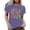 Purple, variant on Summer Plus Size T Shirts for Women Fashion Fruit Pattern Short Sleeves Round Neck Tops Cute Graphic Tees Relaxed Fit Comfy T-Shirt for Everyday Wear Dark Green L