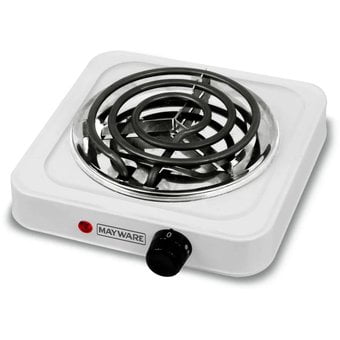 Parrilla Eléctrica Mayware 82-HY1000A 14 Cm Diámetro 1000 Watts ALB Mayware Parrilla Eléctrica Mayware