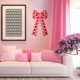 thumbnail image 3 of Baicccf Paquete de 2 lazos grandes para decoración del día de San Valentín, 11 x 19,7 pulgadas, arpillera de San Valentín, corona de corazón rosa, lazo, adorno para árbol de regalo para San, 3 of 5