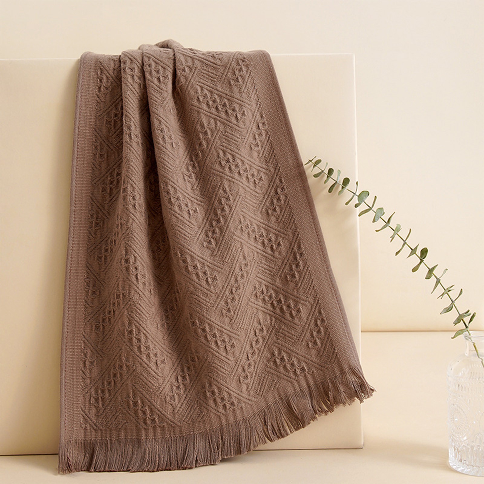 4 Pack Fringed Guest Towel Gift Set, Wedding Bridesmaid Favor, Personalized Hand Towel with Tassel, Decorative Cotton Towel for Home Decor, Practical Welcome Gift for Party Hostess