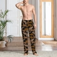 thumbnail image 2 of Pofeuu Leopard Print Print Men's Pajama Pants, Soft Lounge Pajama Pants with big pockets for Men Plaid Pj Bottoms-X-Large, 2 of 6